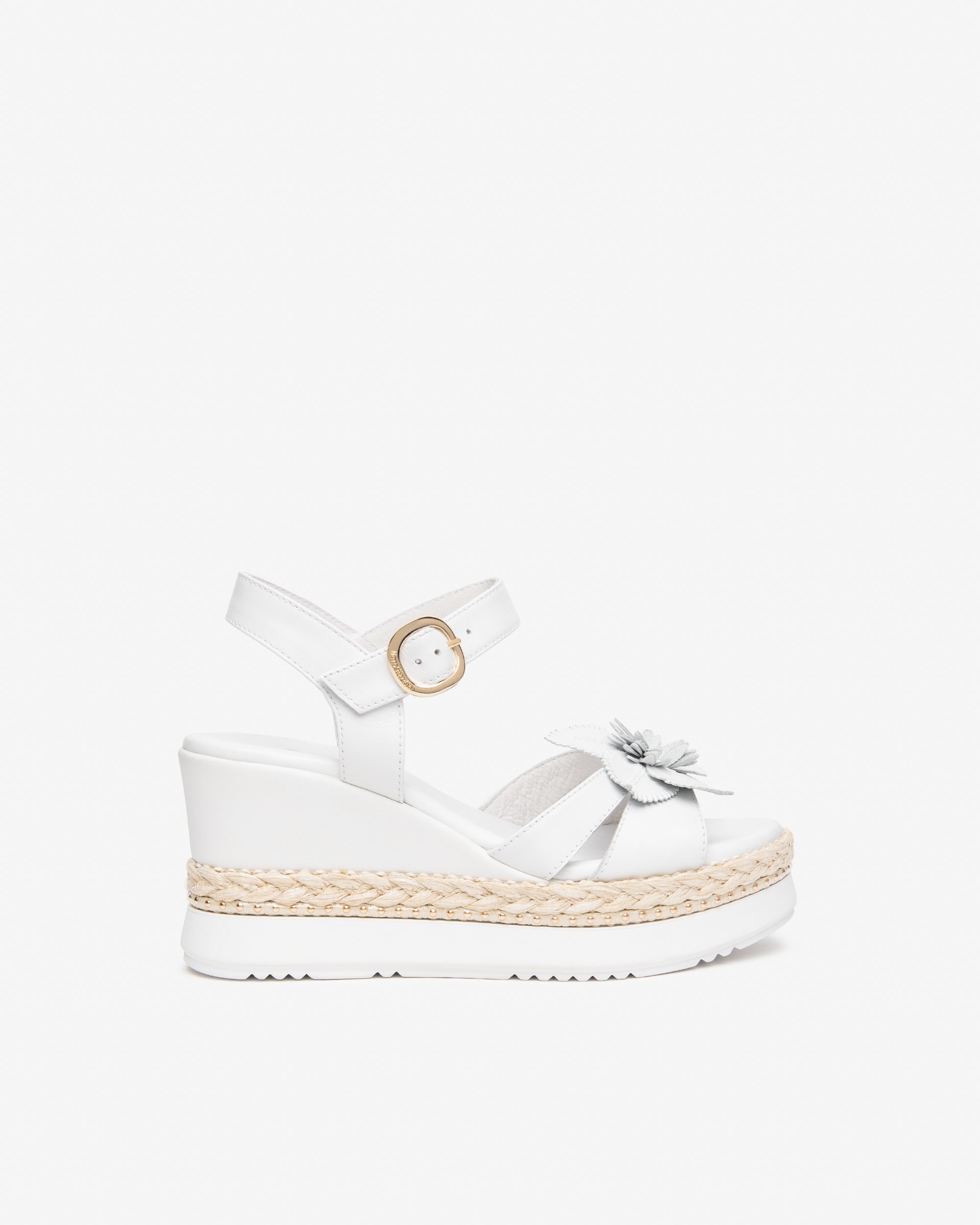 Nero Giardini Sandalo zeppa bianco e-616012d-707