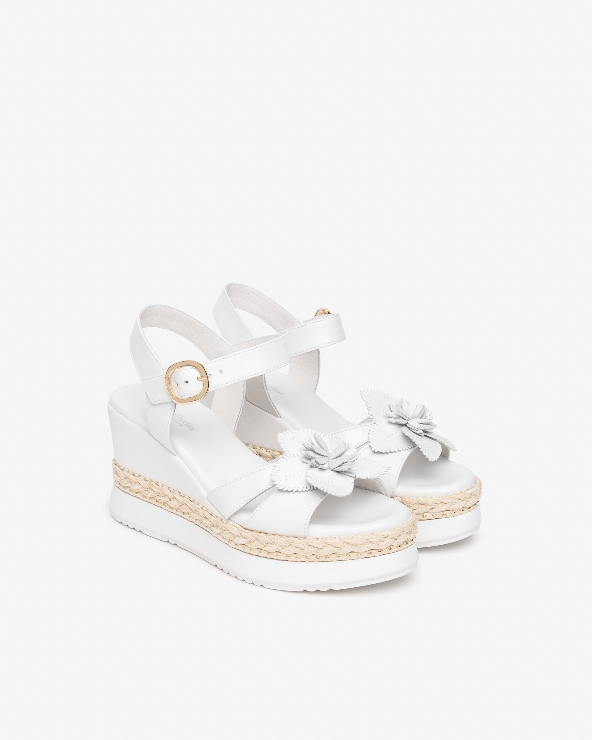 Nero Giardini Sandalo zeppa bianco e-616012d-707