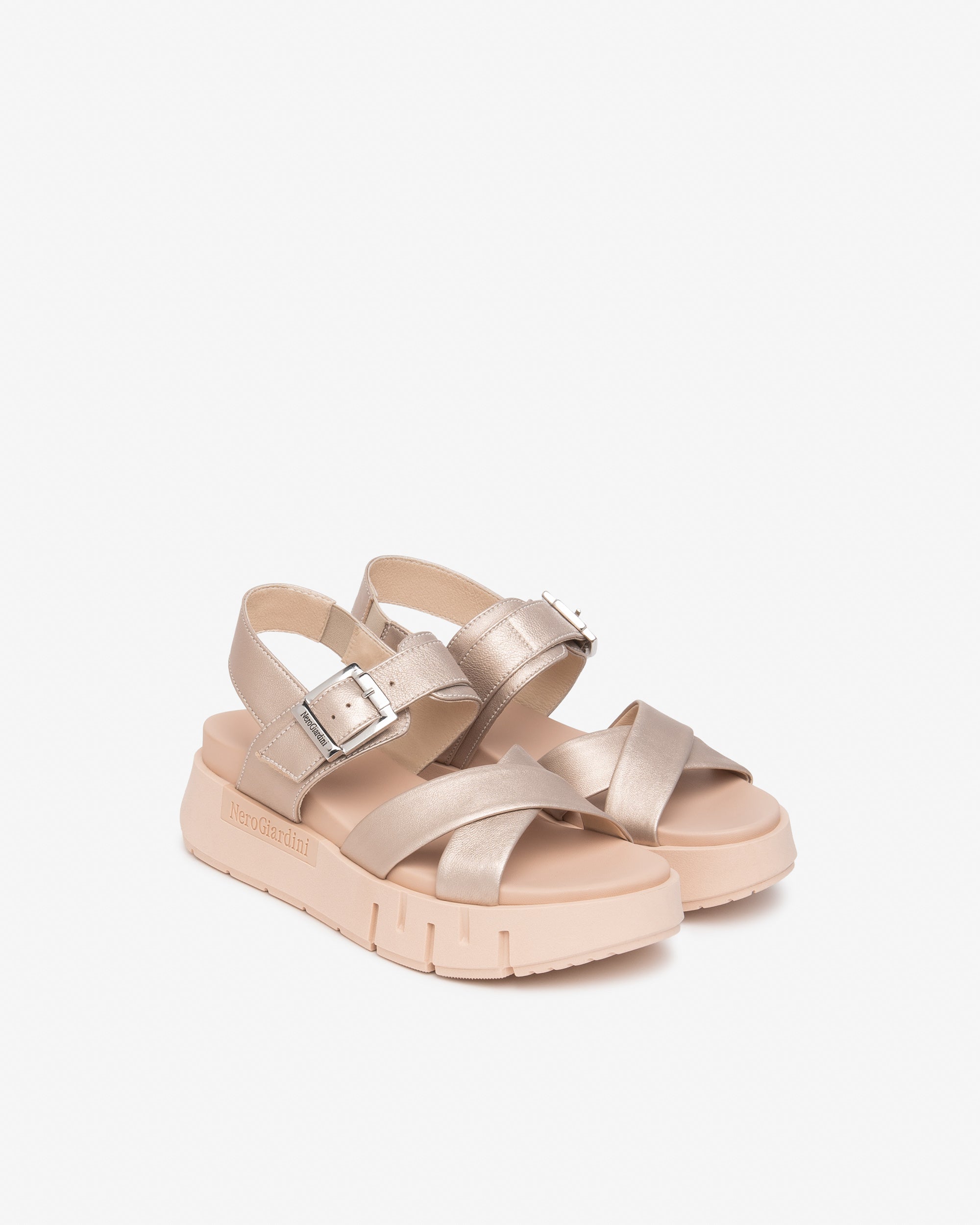 Nero Giardini Sandali Donna in Pelle cipria E617064D-675