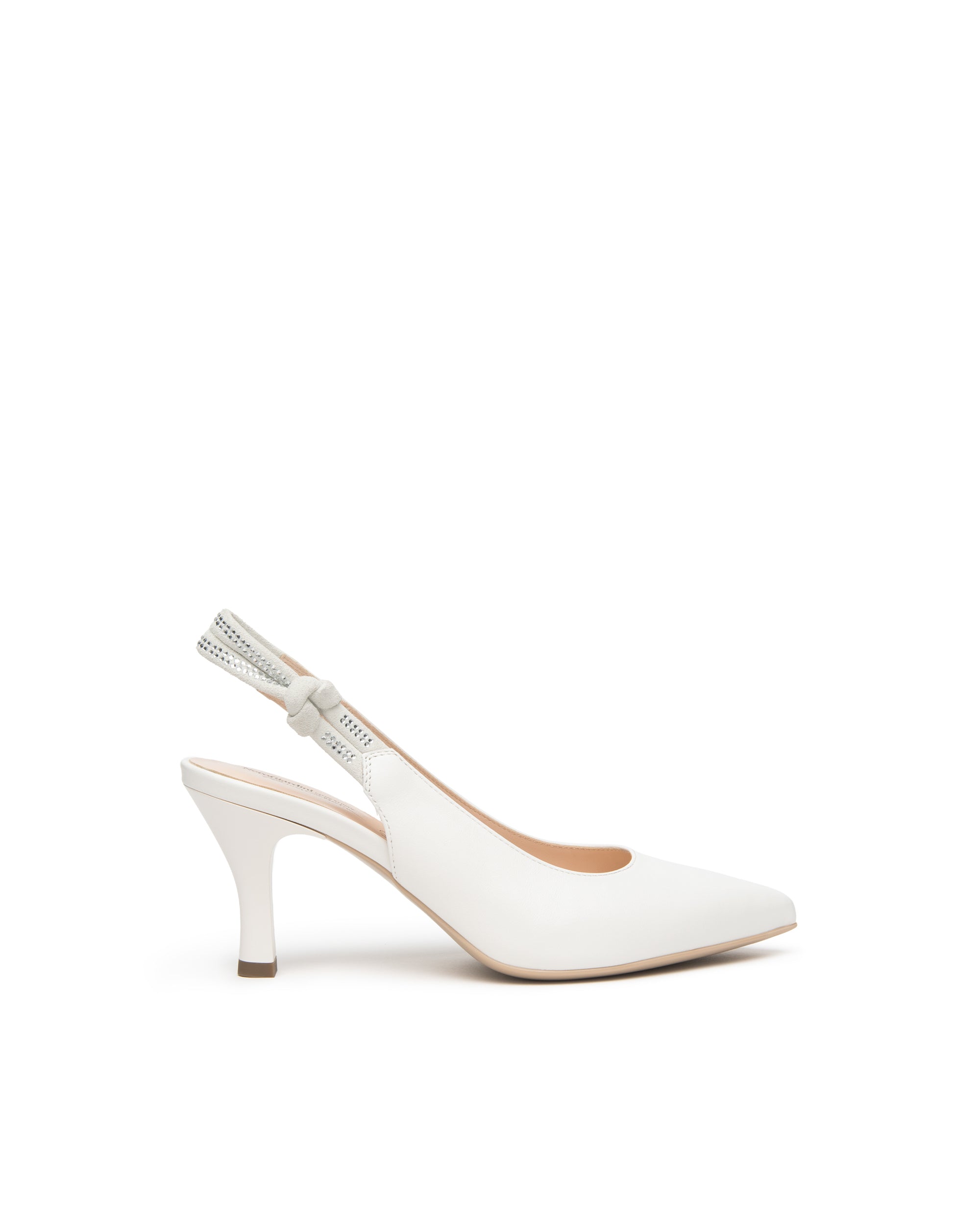 Slingback in pelle da Sposa Bianca Nero Giardini E618341DE_707