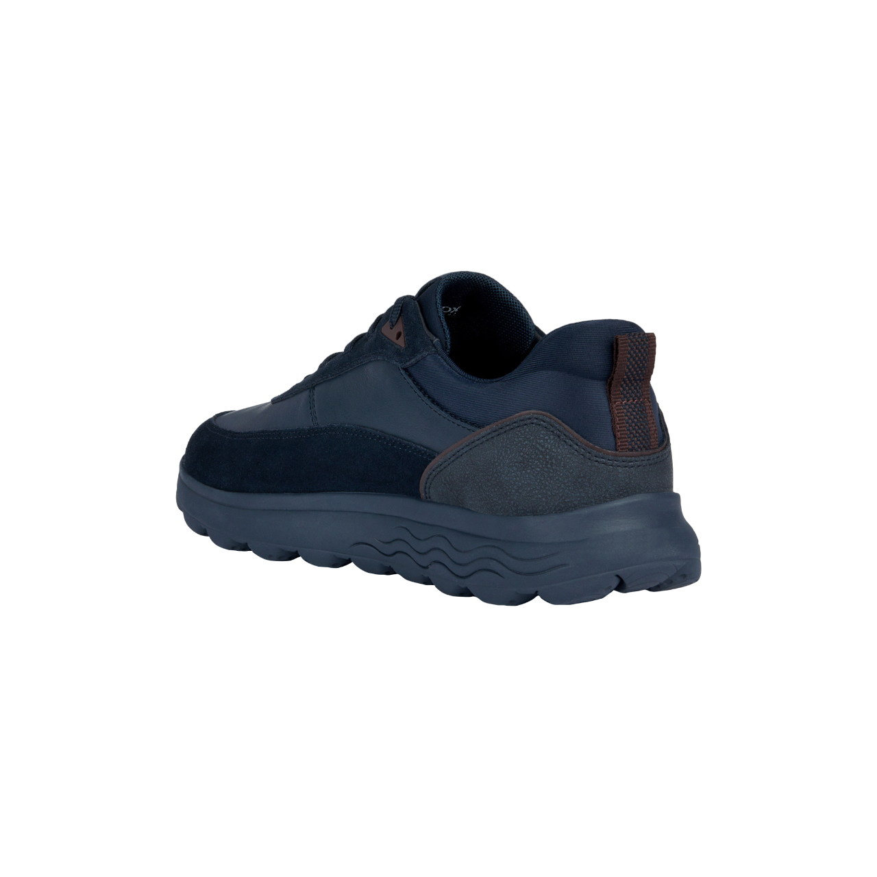 Geox men's Spherica sneakers in nappa leather and suede U16BYE 08522 C4064 blue