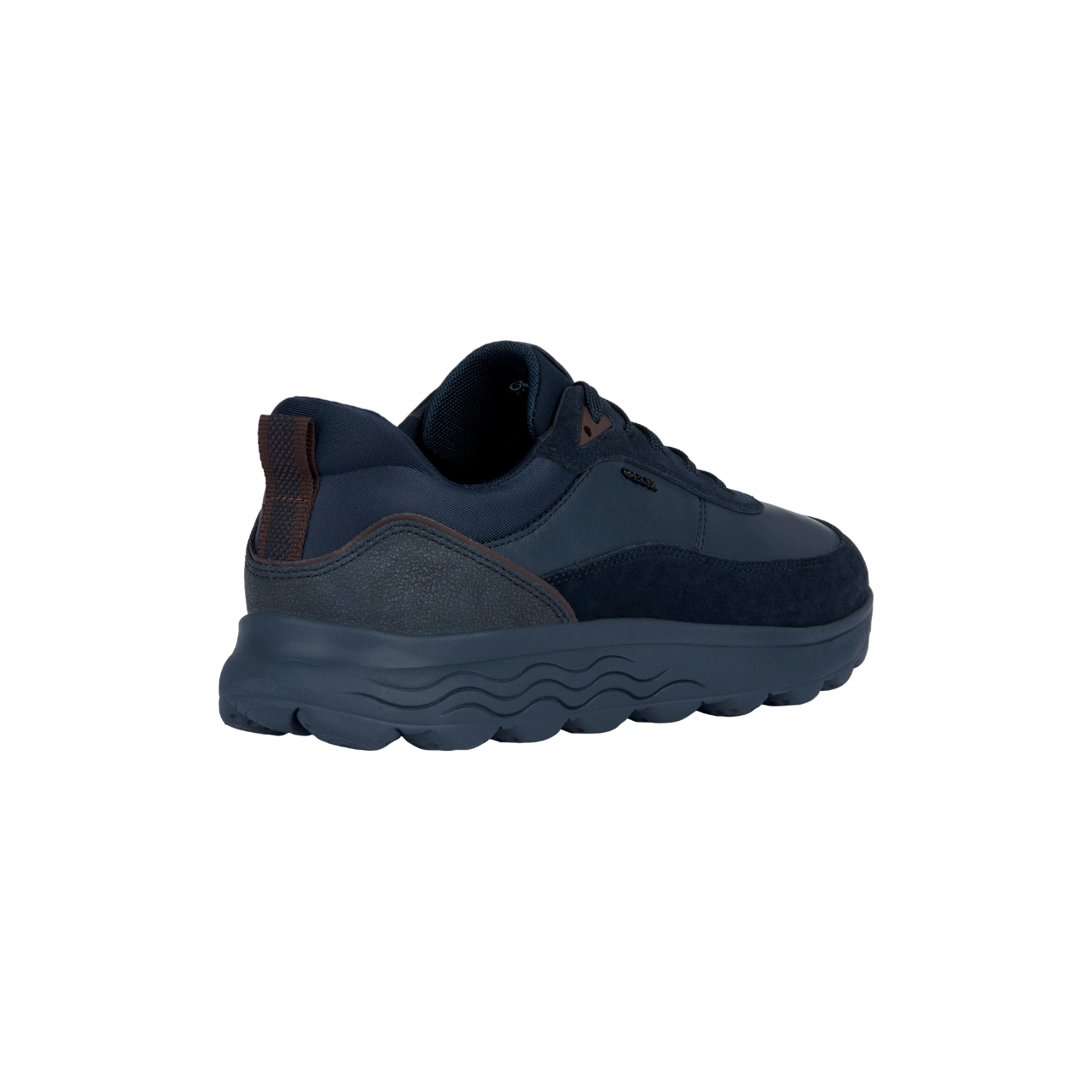 Geox men's Spherica sneakers in nappa leather and suede U16BYE 08522 C4064 blue