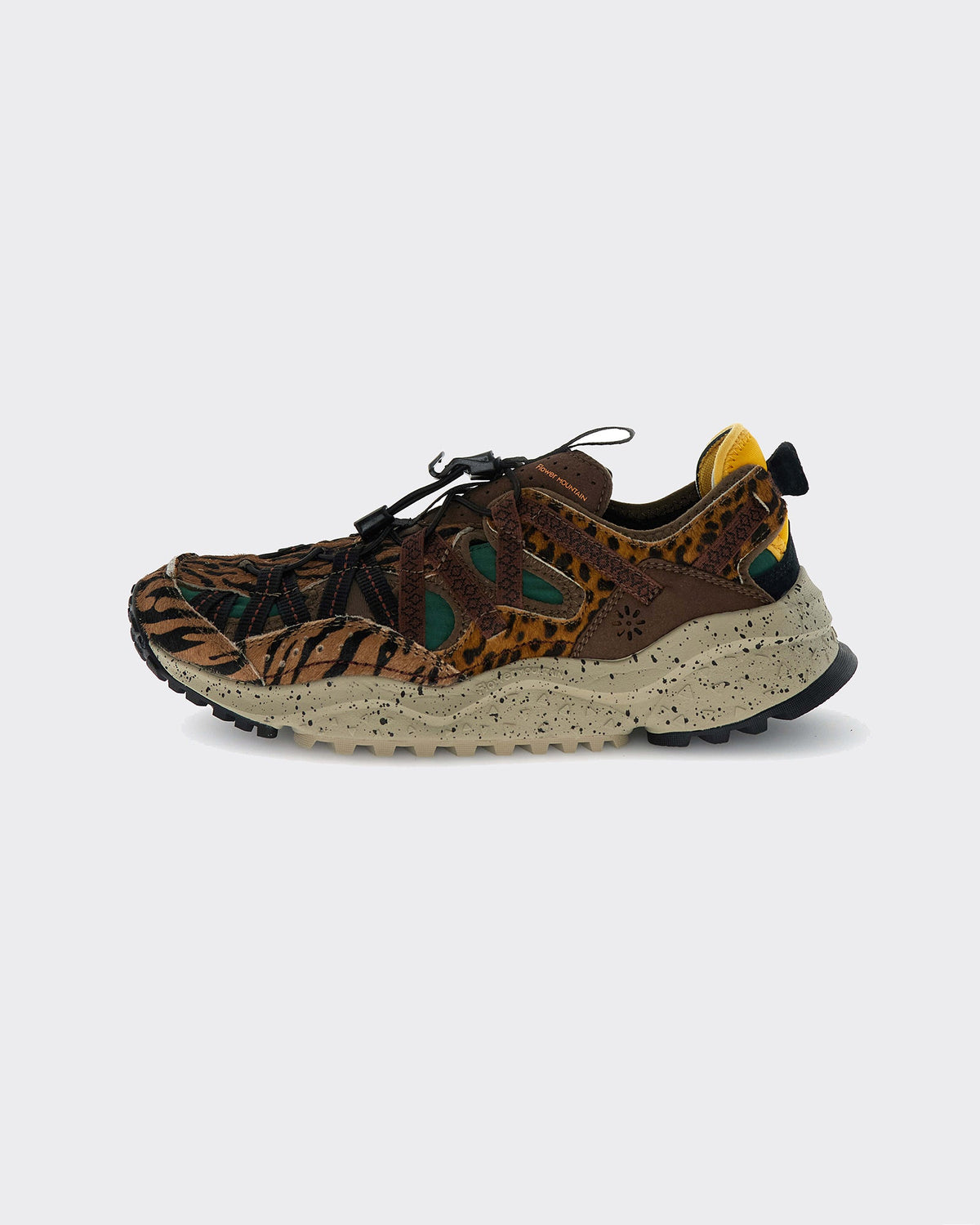 Sneakers Kazana Fall Woman Suede-Pony-Nylon Brown/Black/Anthracite