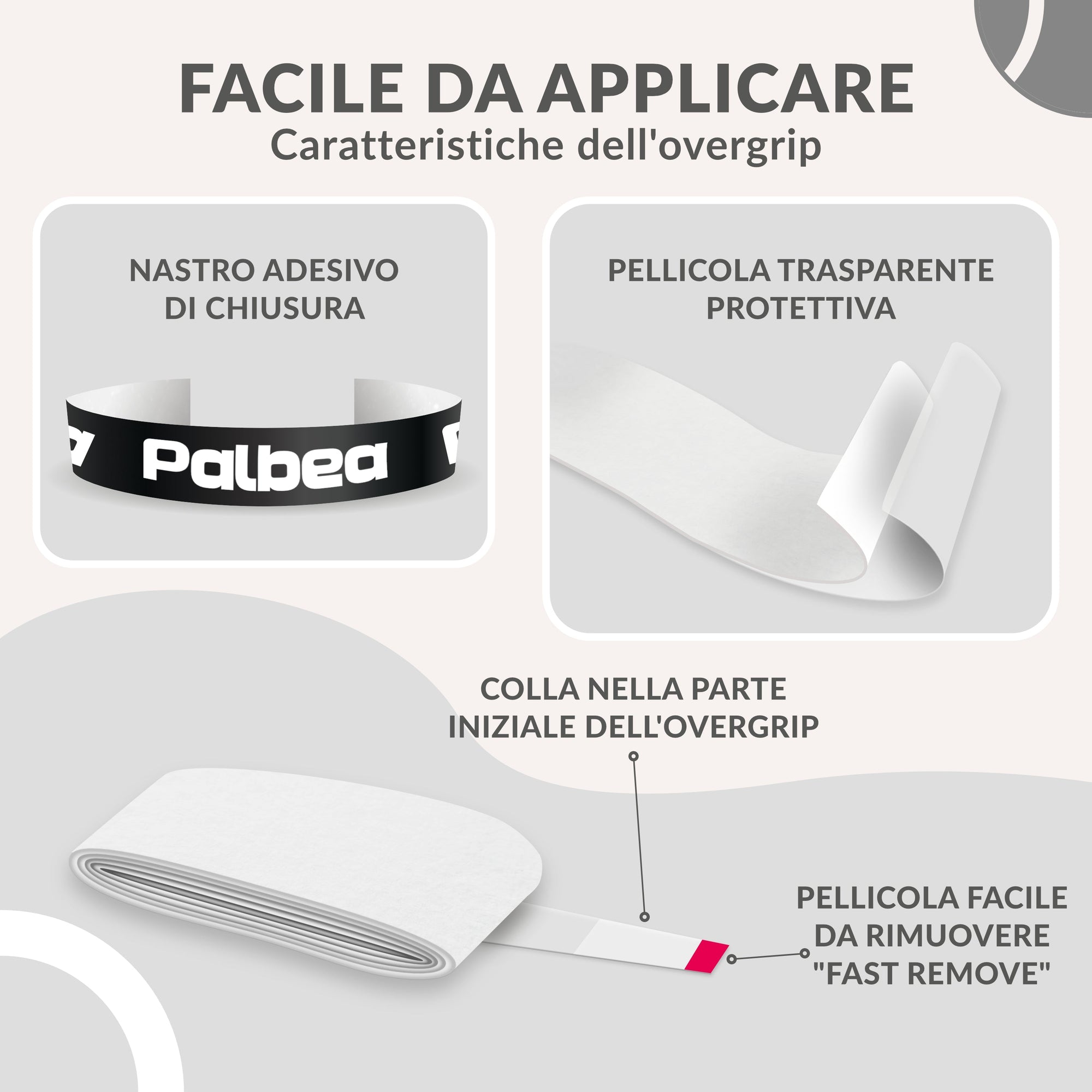 Overgrip Padel Bianco Extra Aderente