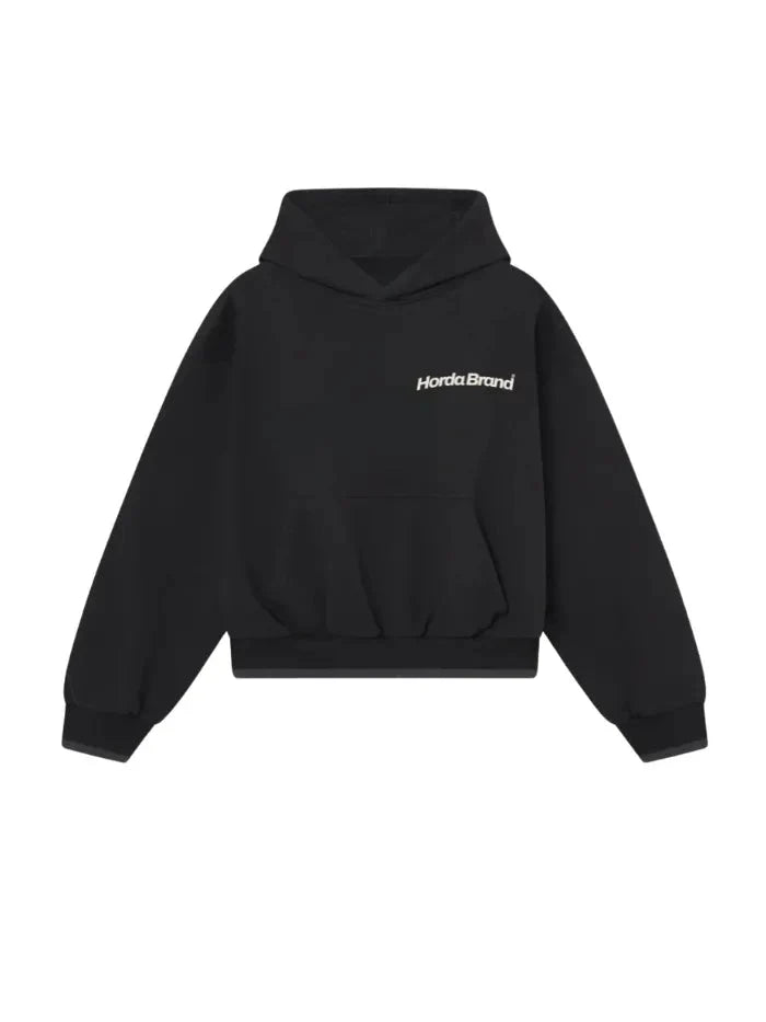 Felpa con Cappuccio Nera Oversize No Fear 330g