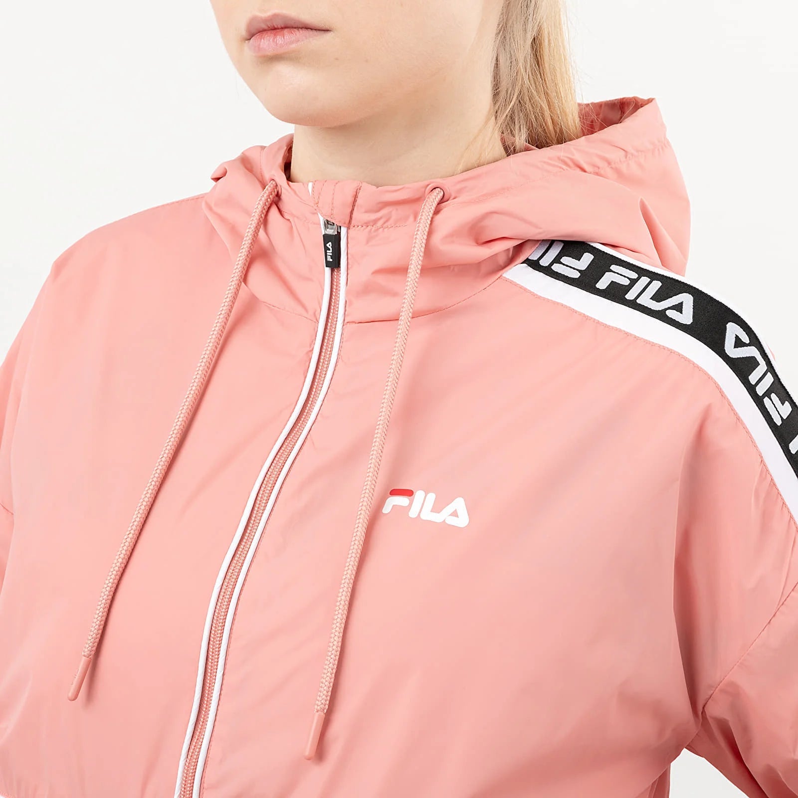 Fila Tale Wind Jacket Donna Rosa Salmone Bianco - 687692 A483