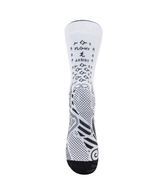 Floky Axsist 2.0 White Biomechanical Football Socks