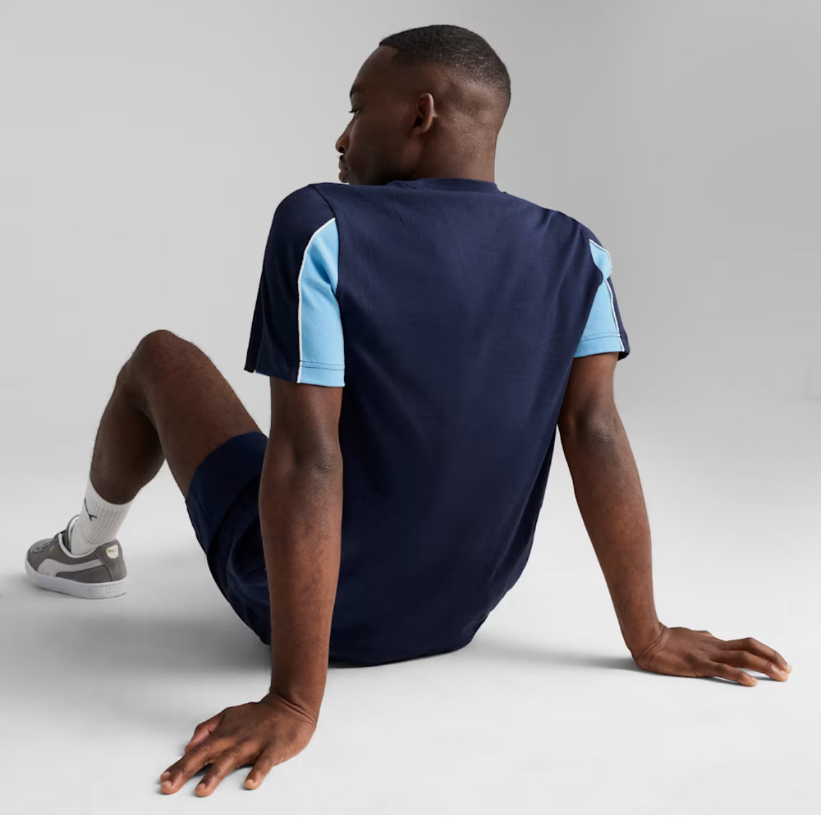 Puma Tee Maglietta MCFC FtblARCHIVE Manchester City Blu Bianca e  Azzurra 2024/2025