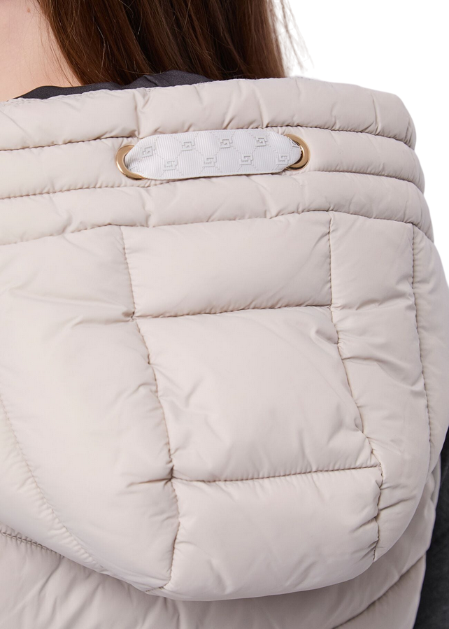 Gaudì Gilet Donna Nylon Trapuntato Cappuccio 521BD35003-2101 Grigio – Comfort &amp; Stile