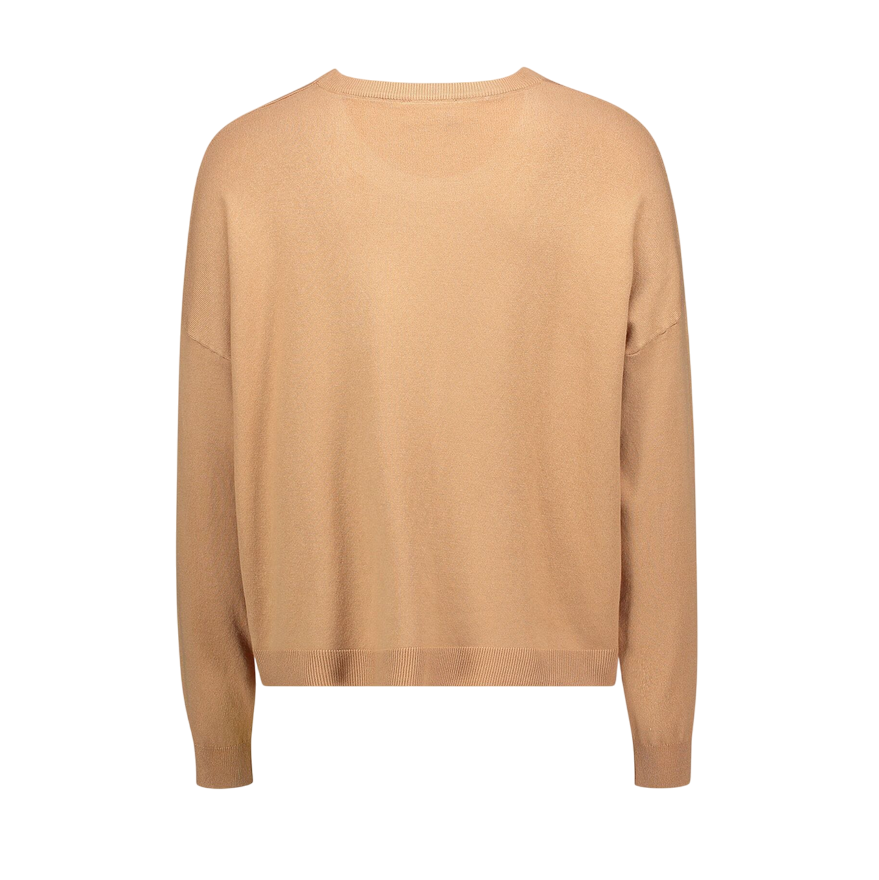 Gaudì Maglia Donna Beige con Logo Strass 521BD53003 | Maglione leggero
