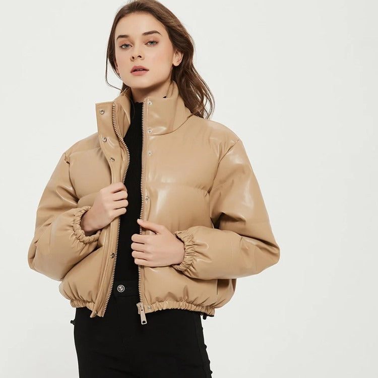 Giubbotto Imbottita Donna in Cotone – Calda, Casual e Invernale