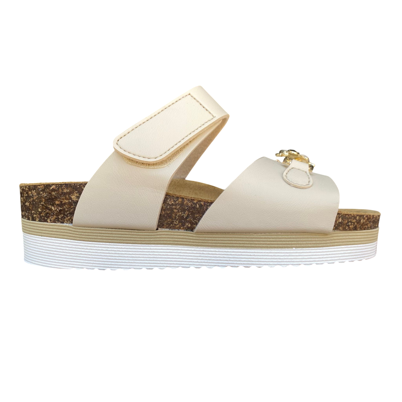 Goldstar Ciabatta Donna GS4888M - Sandalo Casual con Sottopiede in Pelle
