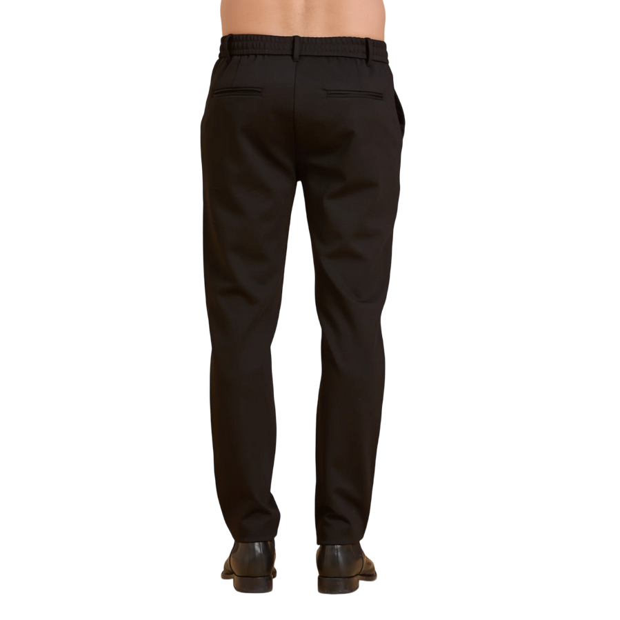 Griffai Pantalaccio Uomo Punto Milano Nero neroUGF3758 | Comfort Elasticizzato &amp; Stile Casual