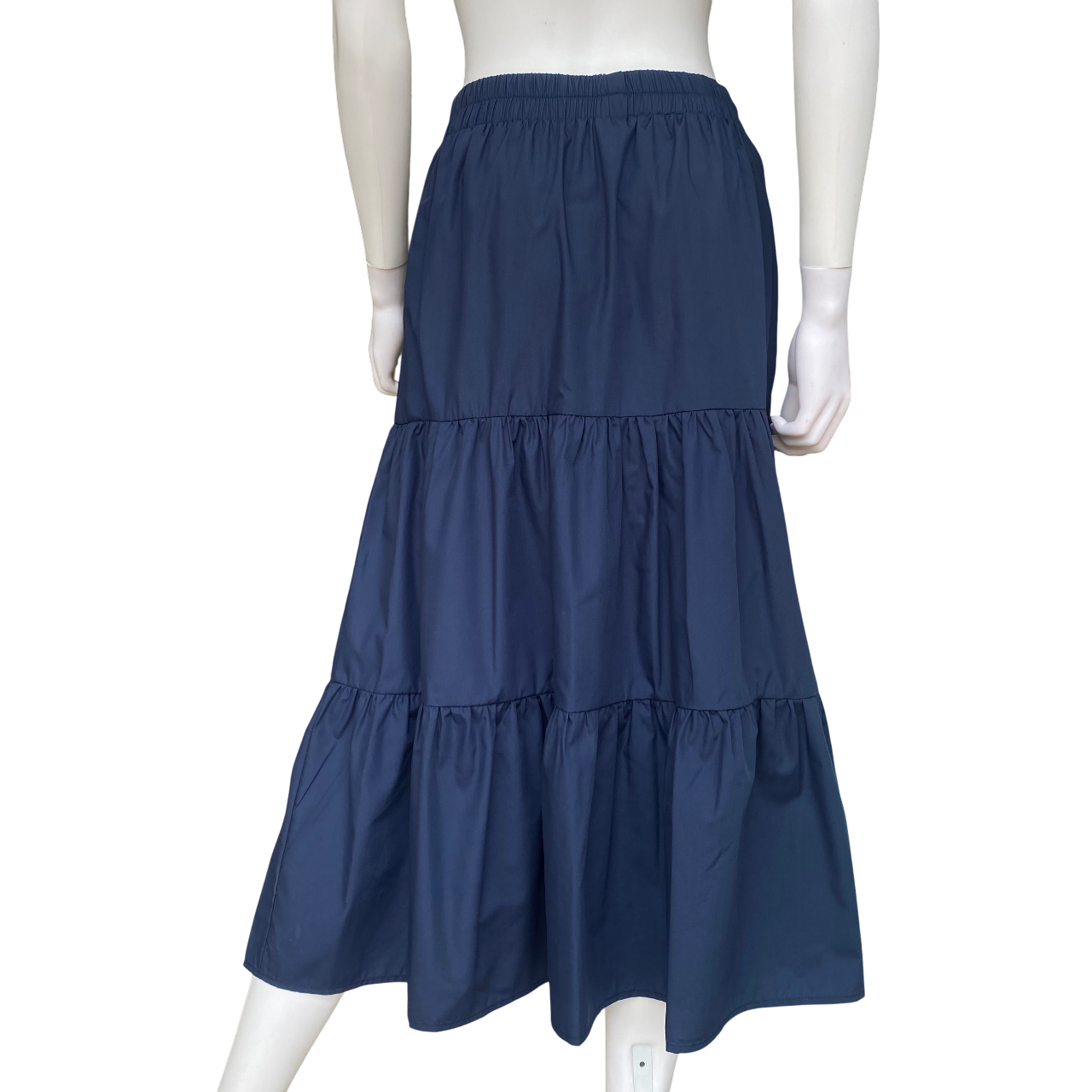 Griffai gonna a balze da donna in cotone DGP6690 blu