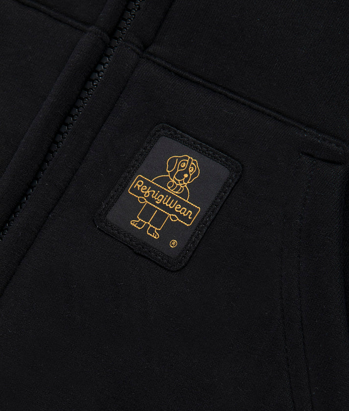 RefrigiWear Frankie Fleece F20308 F09102 G06000 Uomo Nero - Felpa Scuba