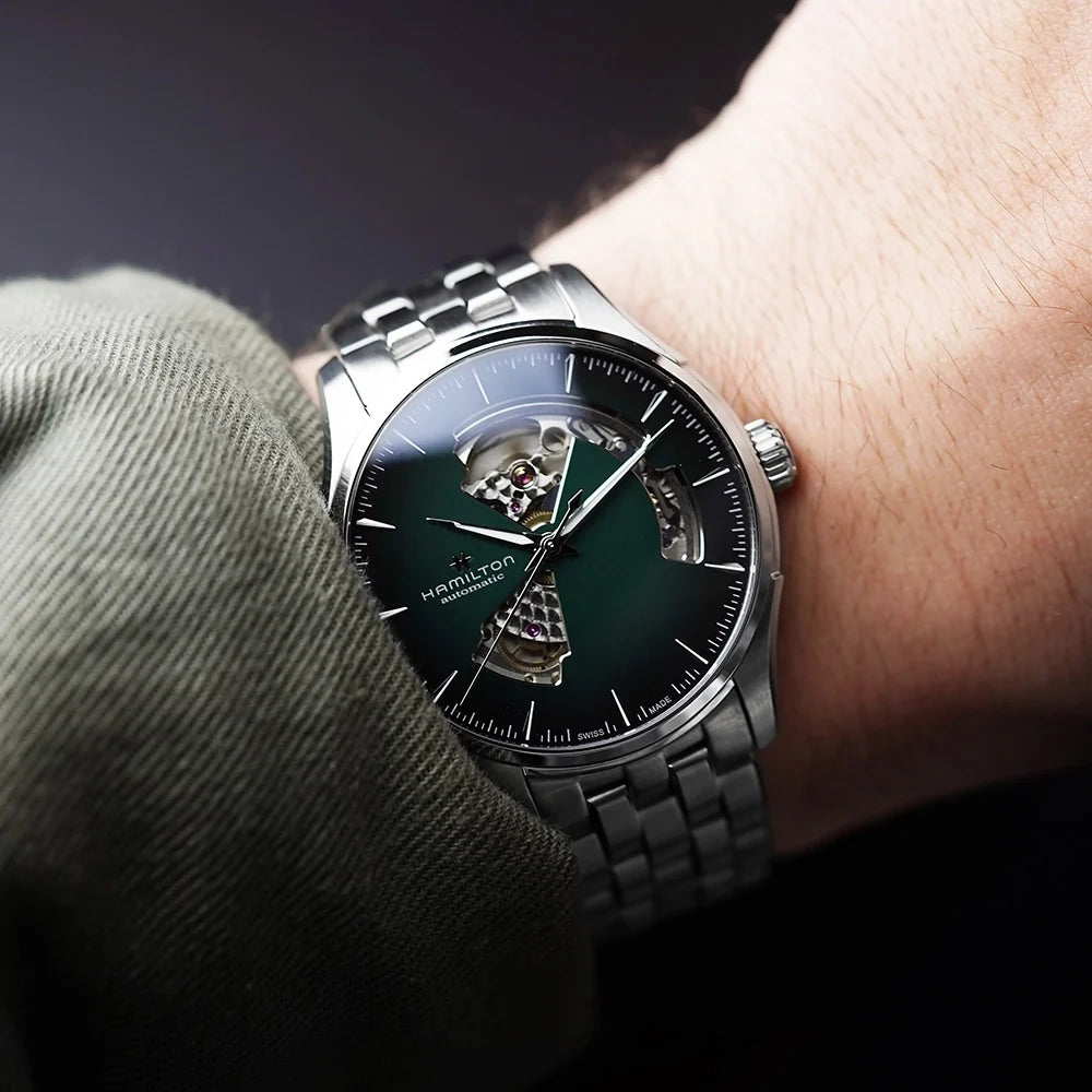 Hamilton Jazzmaster H32675160 – scheletrato automatico verde in acciaio