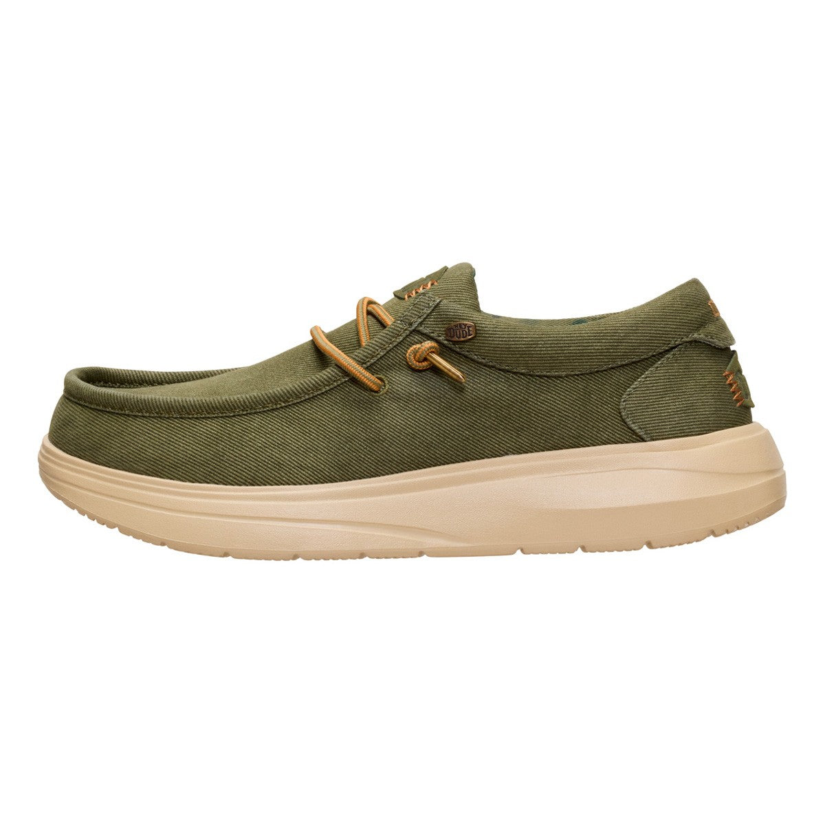Hey Dude Wally Comf Worn Twill burnt olive- cachi