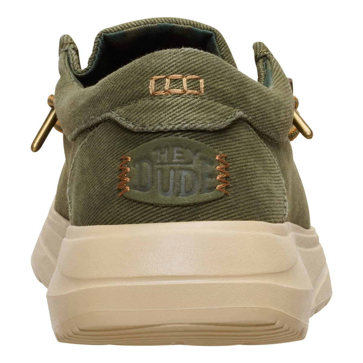 Hey Dude Wally Comf Worn Twill burnt olive- cachi