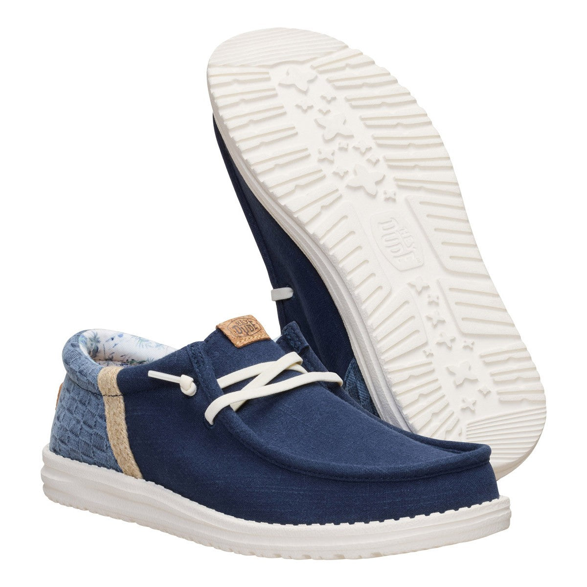 Hey Dude navy blazer multi Wally funk summer stitch