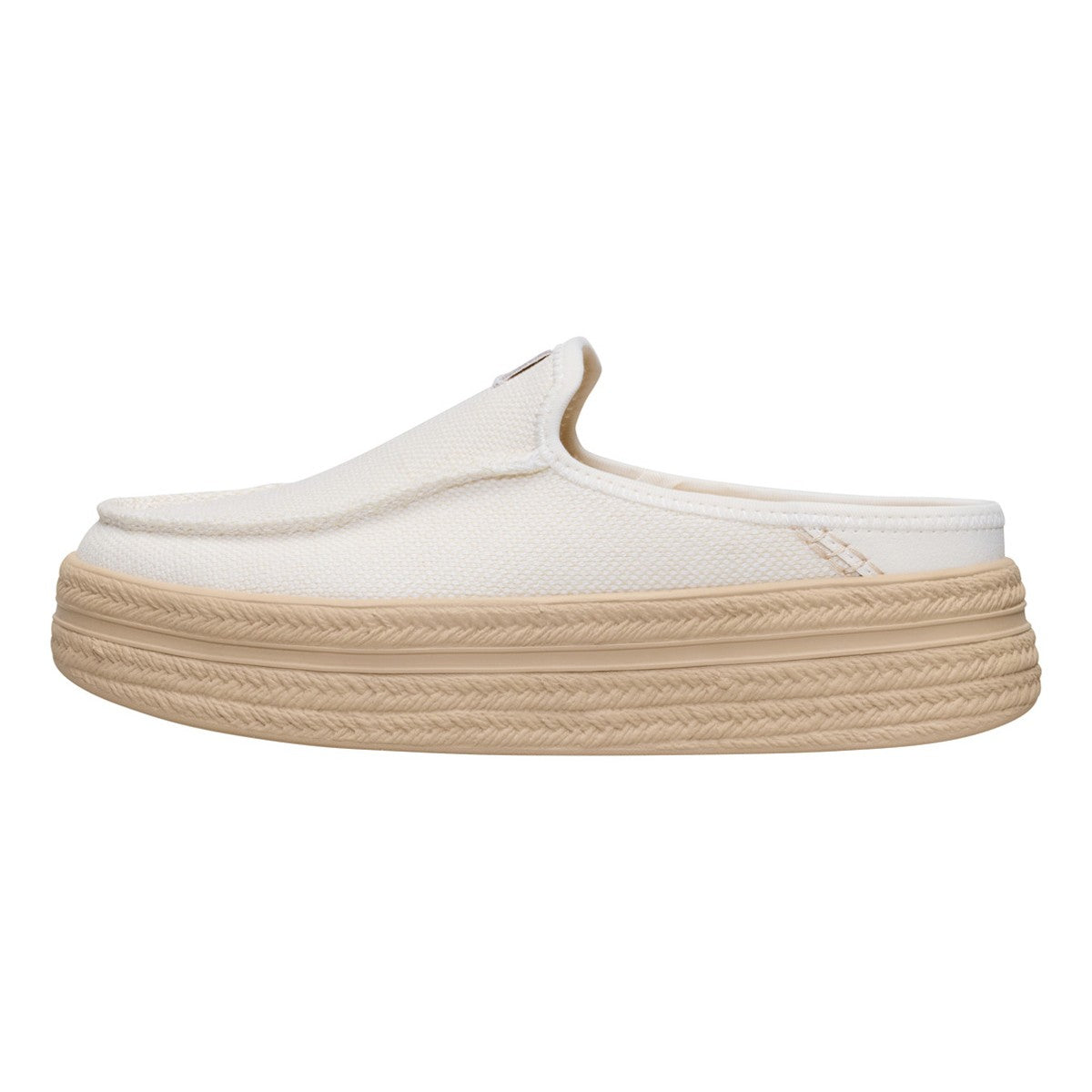 Hey Dude Austin lift espadrille woven white
