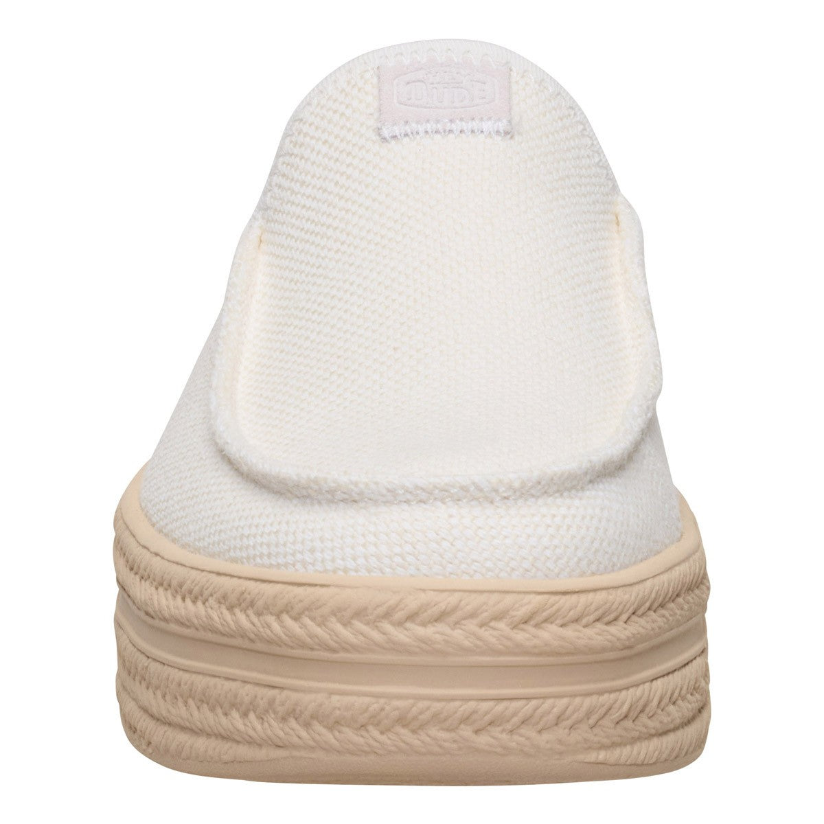 Hey Dude Austin lift espadrille woven white