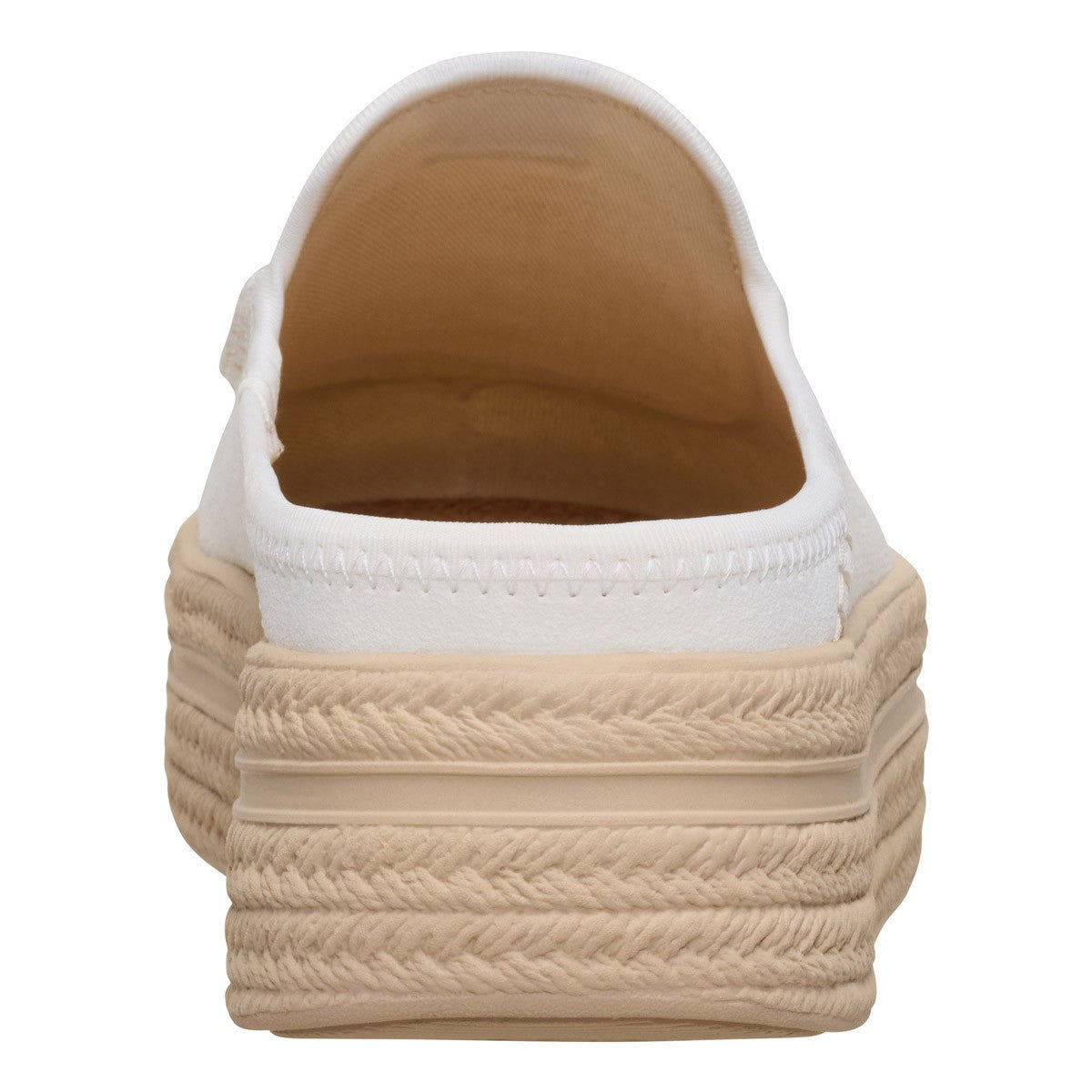 Hey Dude Austin lift espadrille woven white