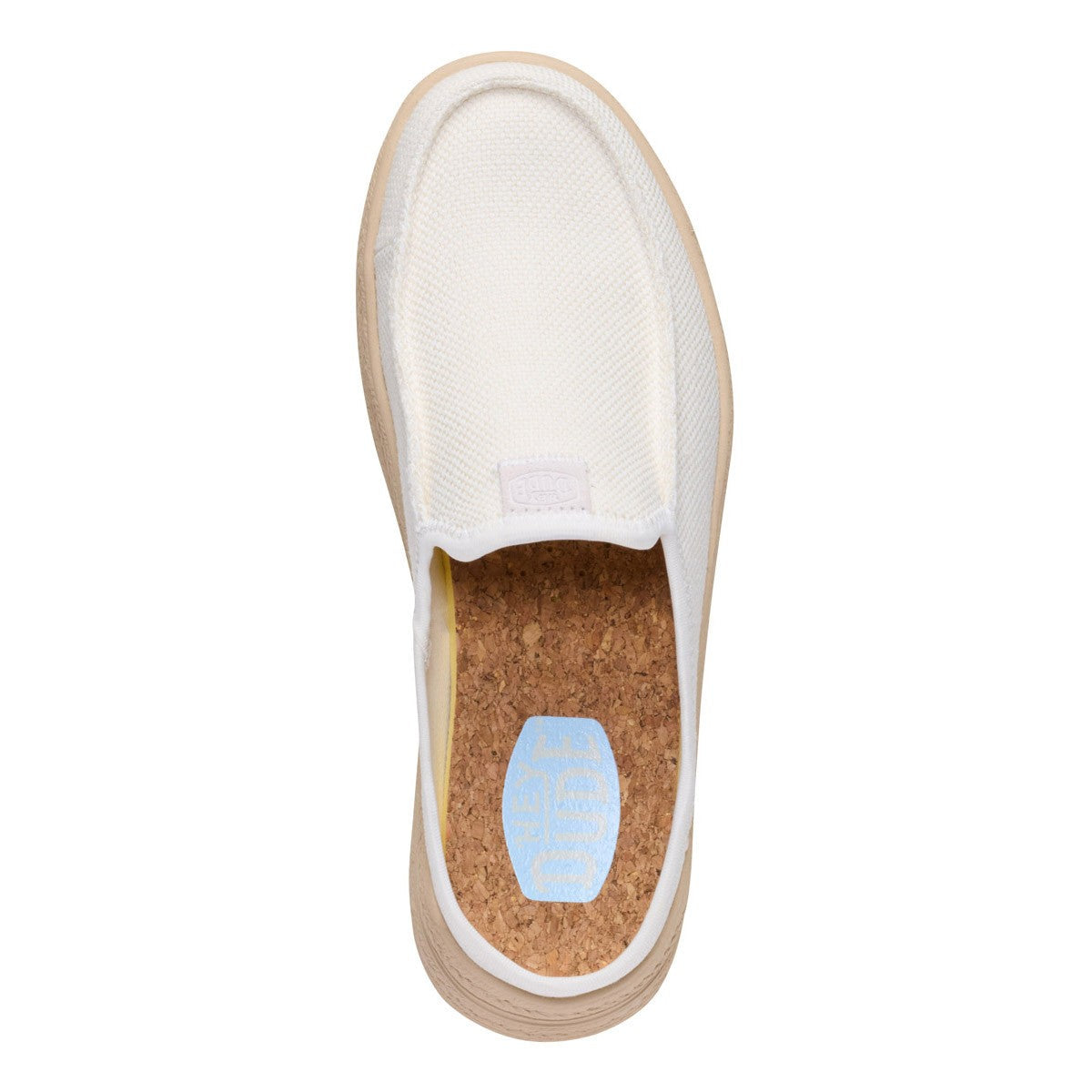Hey Dude Austin lift espadrille woven white