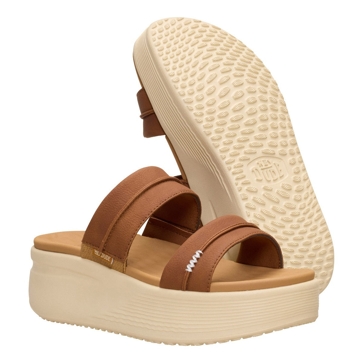 Hey Dude Austin slide classic  cognac