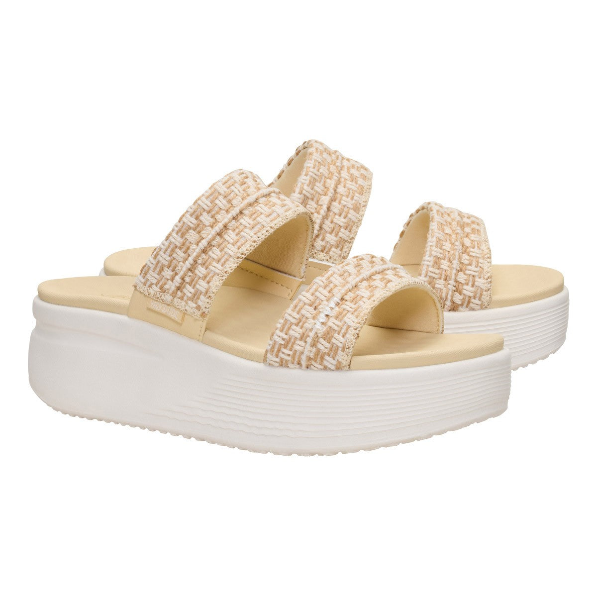 Hey Dude Austin slide woven  Beige Bianco