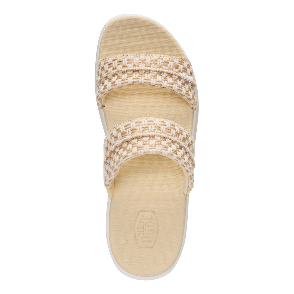 Hey Dude Austin slide woven  Beige Bianco