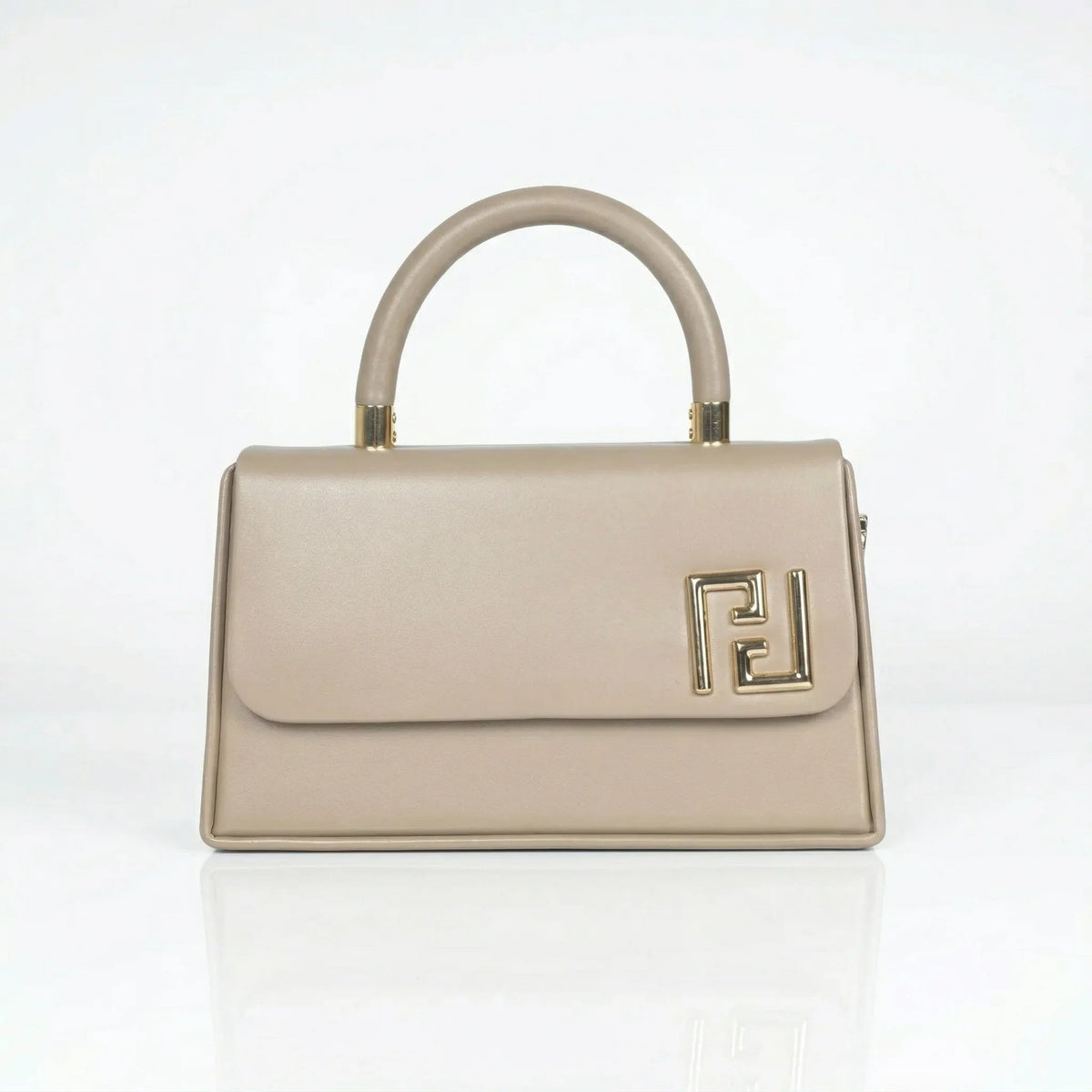 Herisson Firenze Mini Satchel con Top Handle in Ecopelle e Hardware Oro