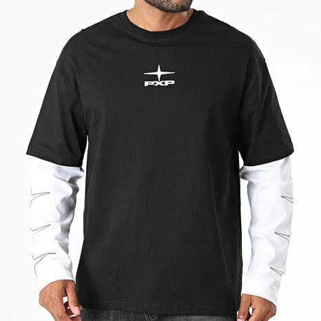 Project X Paris t-shirt manica lunga da uomo Graffiti 2622322 nera