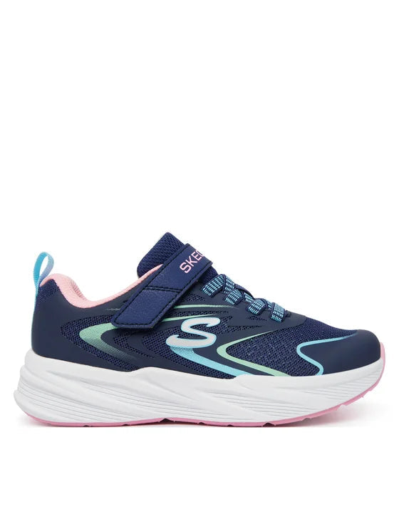Skechers scarpa da ginnastica da bambina Hyper Speed 303882L/NVMT blu