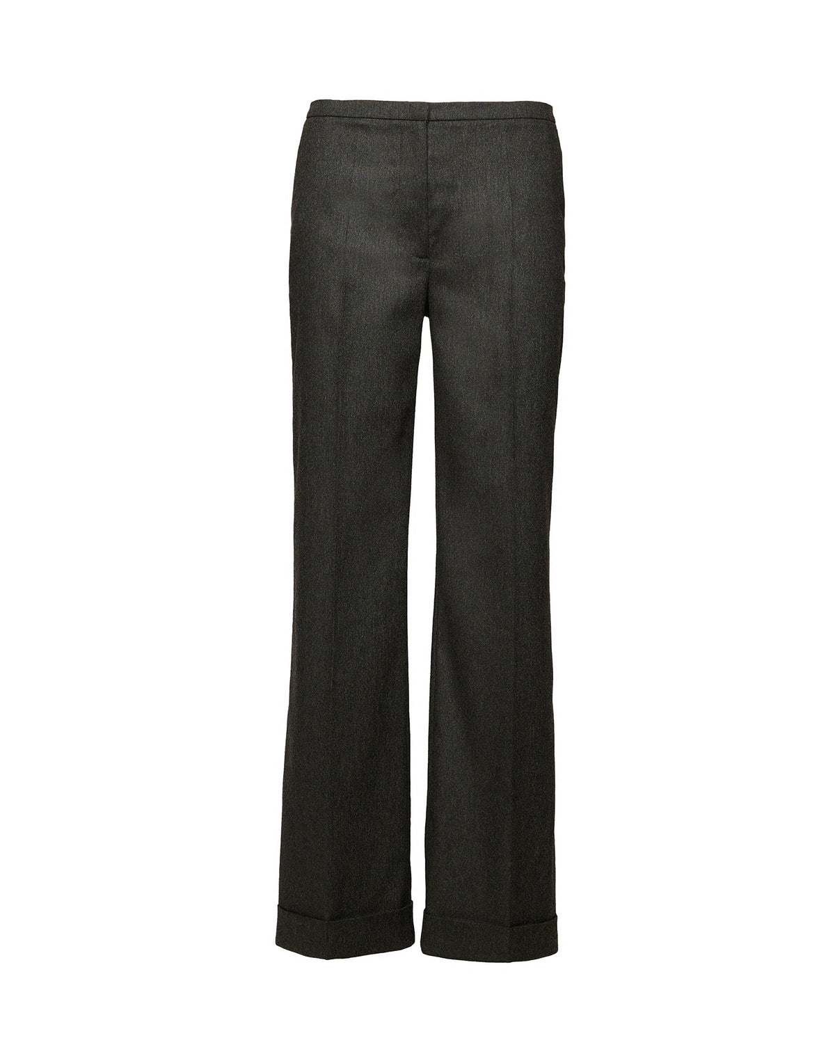DOUUOD Pantaloni in Flanella Stretch con Gamba Dritta Grigio Antracite