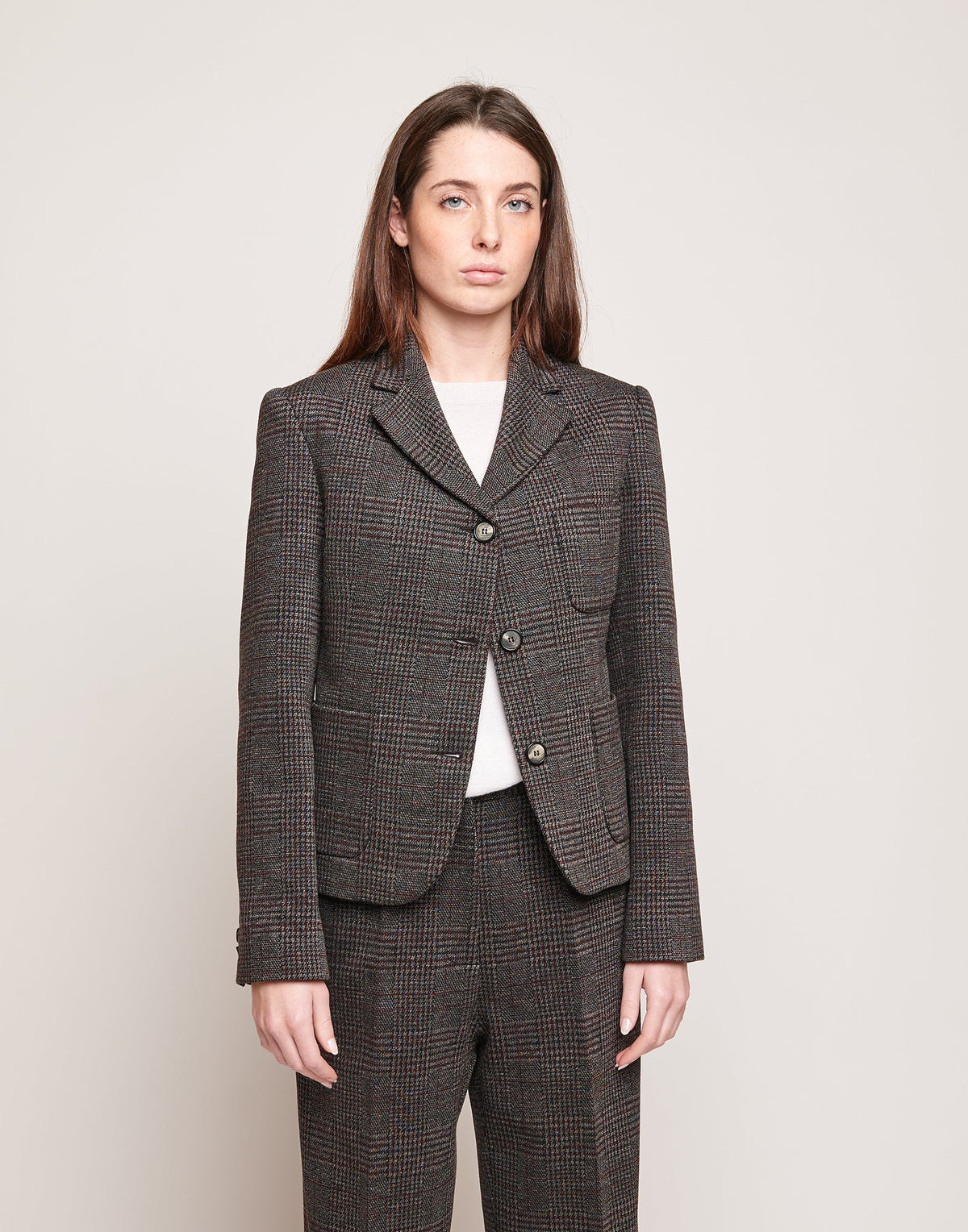 DOUUOD Giacca in Galles Jacquard