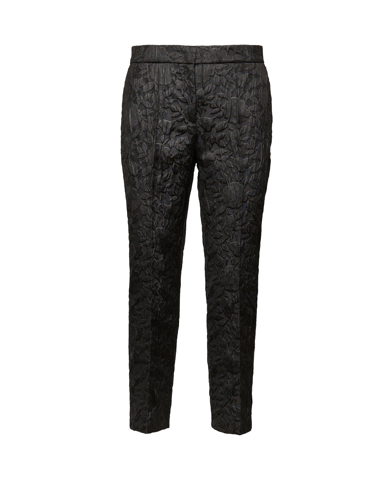 DOUUOD Pantaloni in Matelassé Floreale Cinzato