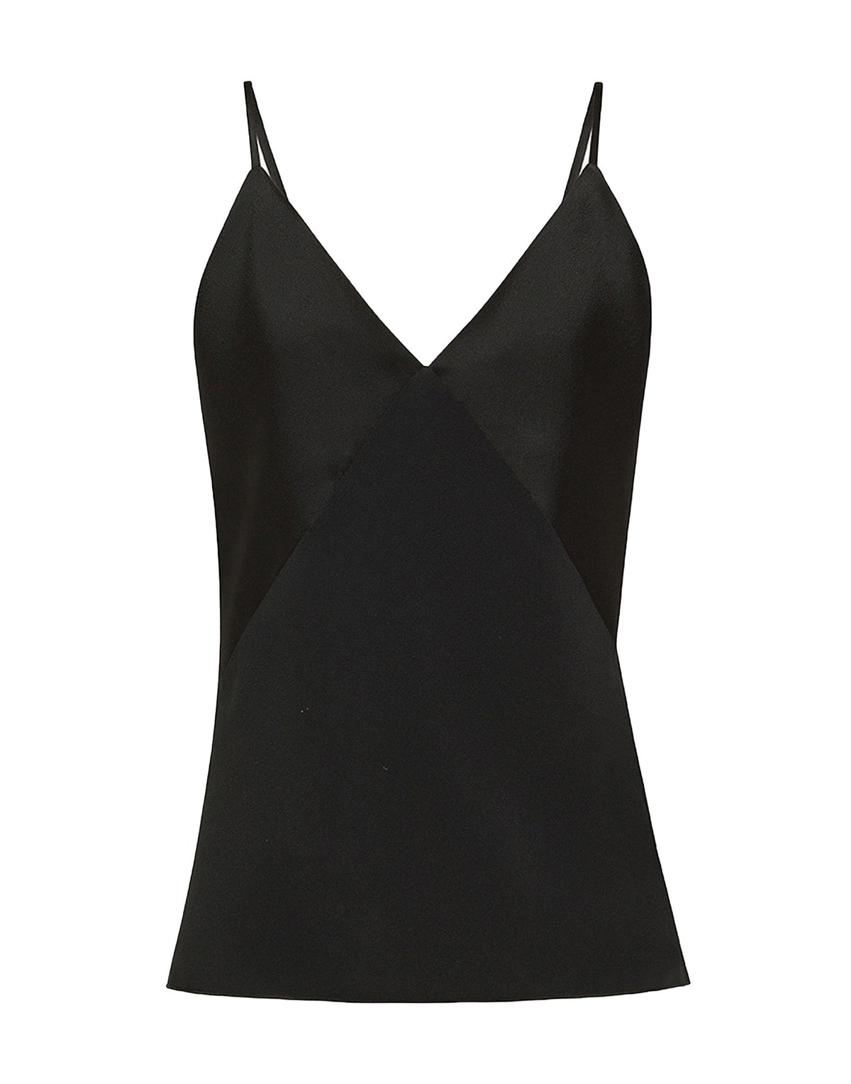 FORTE FORTE Top in Raso Envers Satin Nero