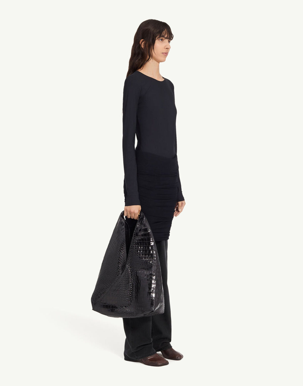 MM6 MAISON MARGIELA Jeans con Sovrapposizioni Neri