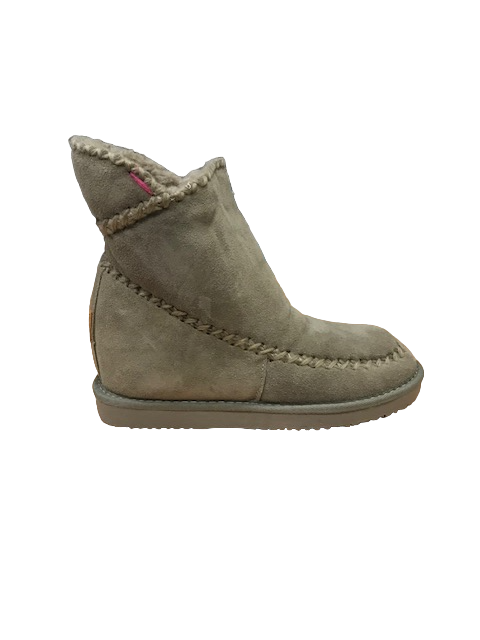 Gioseppo women's suede ankle boot 42114 taupe