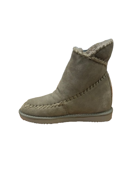 Gioseppo women's suede ankle boot 42114 taupe