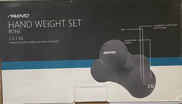 Avento Dumbbell Set 2x2kg 42DA-BLUE