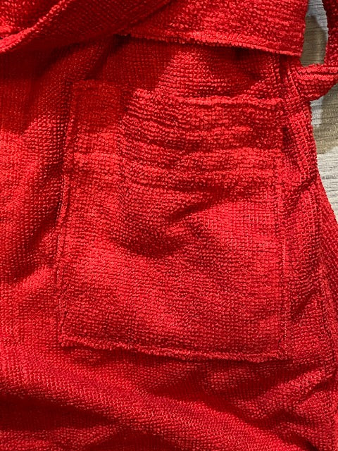 Astrolabio Boys' Microfiber Bathrobe S57D 746 Red