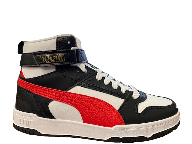 Puma Men's High-Top Sneakers RBD Game 385839 05 white-red-black