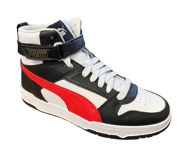 Puma Men's High-Top Sneakers RBD Game 385839 05 white-red-black