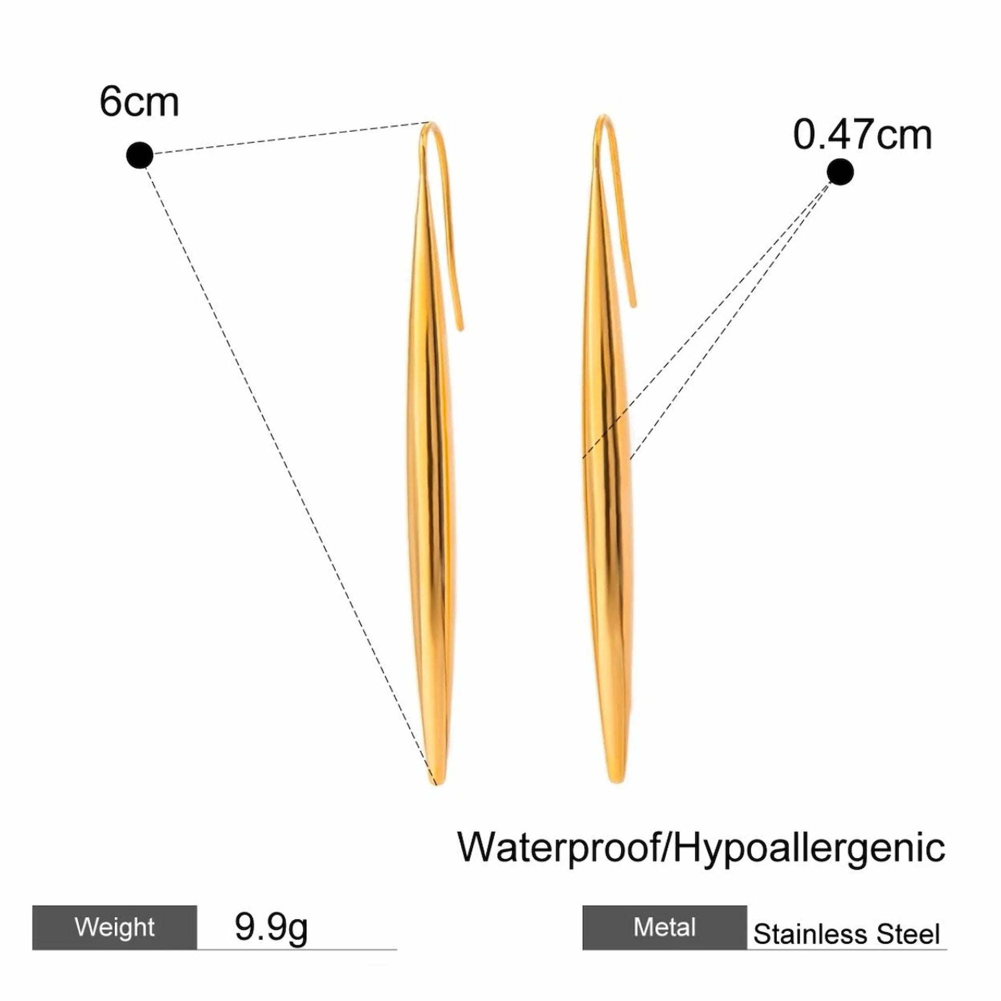 Needle Earrings