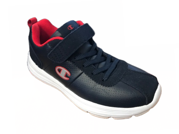 Champion Low Cut Shoe Cody PU B GS scarpa sneakers da bambino in pelle con strappo S31347-F18-BS501 navy