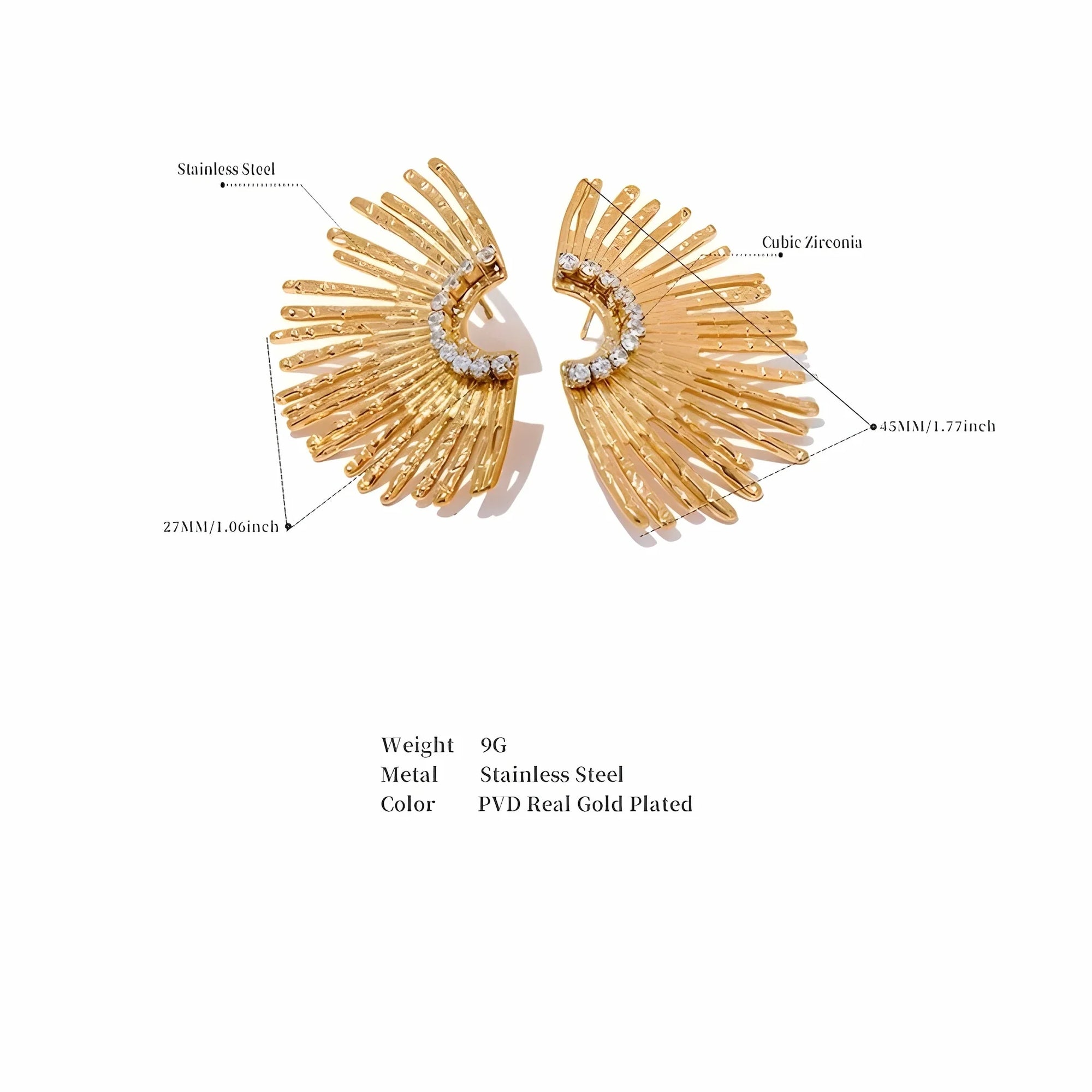 Indigamond Earrings