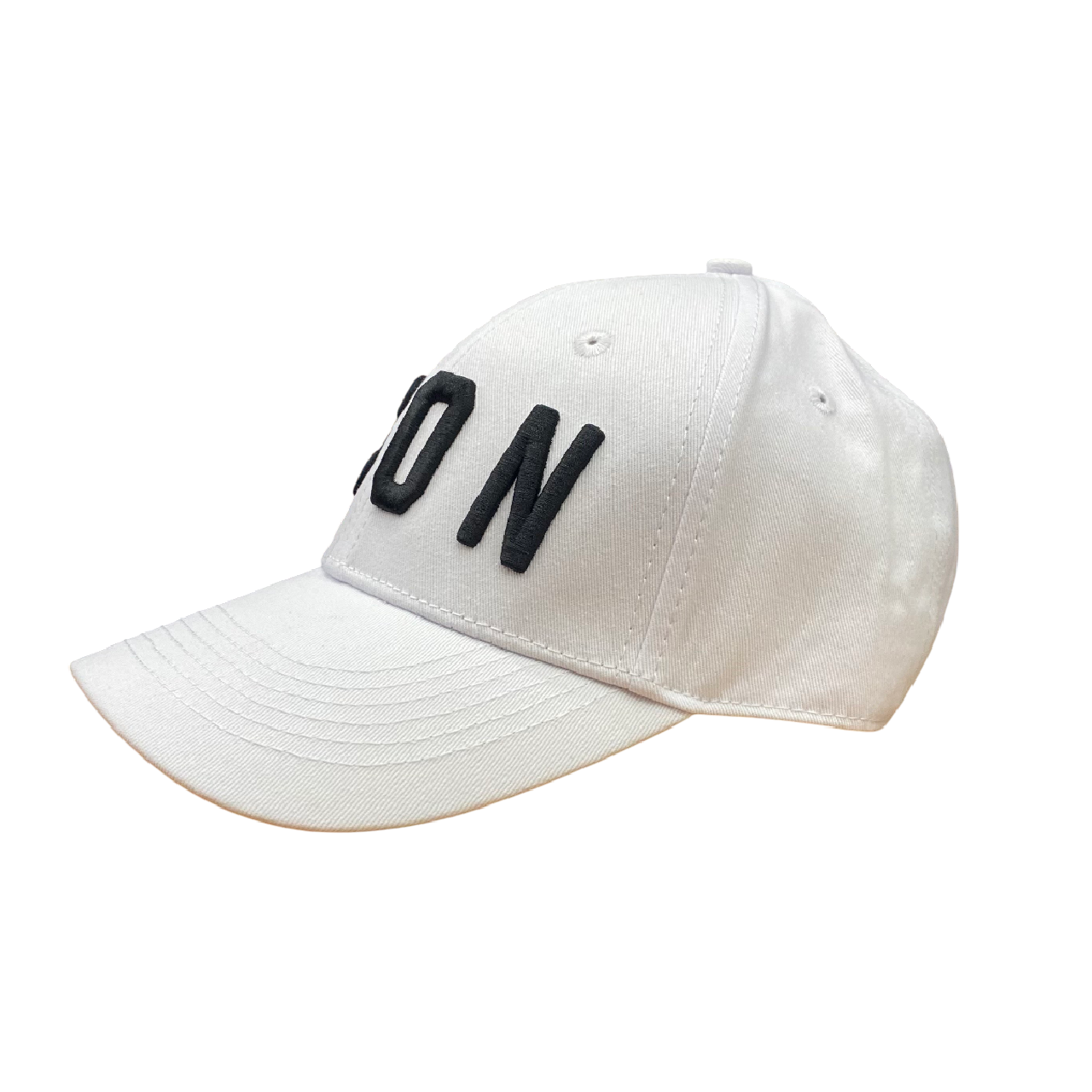 Icon cappellino con visiera curva unisex da adulto con logo ricamato ICXS2S5A049 bianco
