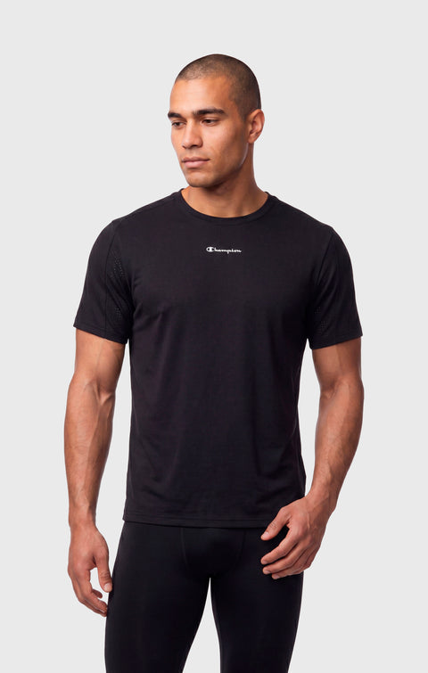 Champion T-shirt Traspirante Multisport 222655-KK001 Nero Uomo - T-shirt Sportiva