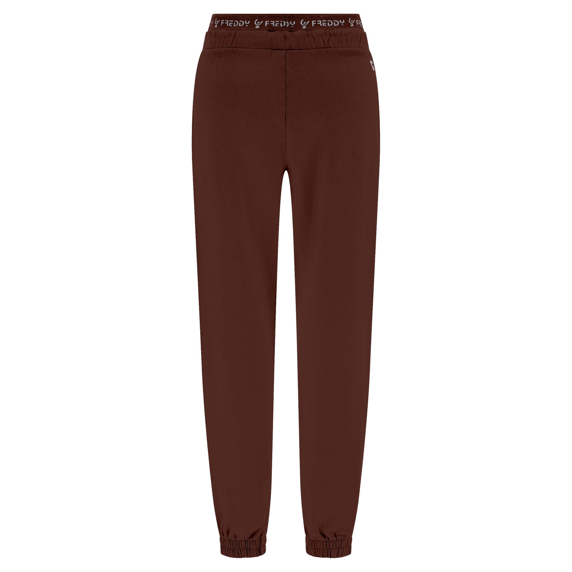 Freddy Pantaloni sportivi in felpa garzata con elastico JOGGER1C024X M79X Chocolate Fondant Direct Dyed